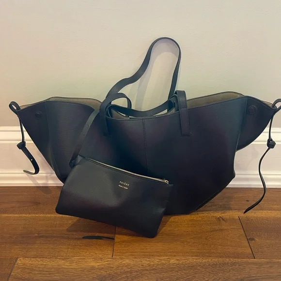 Polene Cyme handbag in black, new - Picture 3 of 5